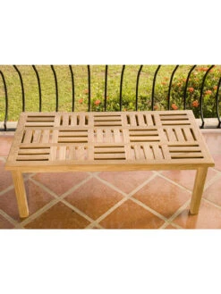 Basketweave Rectangular Table, Large -Garden Supplies Shop 36351 005v 1 basketweave teak coffee tables