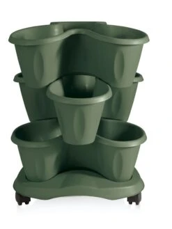 Trifoglio 3-Tier Planter On Wheels 11 Trifoglio 3-Tier Planter On Wheels -Garden Supplies Shop 3 4 crop 8613625 03V