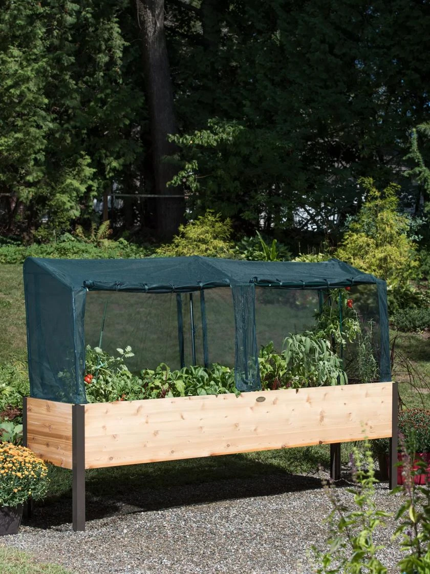 Elevated Planter Box, Frame And 2 Covers Kit, 2' X 8' 4 Elevated Planter Box, Frame And 2 Covers Kit, 2' X 8' - Image 2