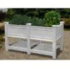 Cambridge Elevated Planter With Extension -Garden Supplies Shop 8588171 01v cambridge white vinyl elevated planter with extension