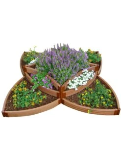 Classic Sienna Versailles Sunburst Raised Garden Bed With 2" Boards -Garden Supplies Shop 8588252 07v