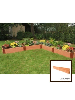 Classic Sienna Raised Garden Bed "L" Shaped With 2" Boards 8 Classic Sienna Raised Garden Bed "L" Shaped With 2" Boards -Garden Supplies Shop 8588255 01v sienna composite raised garden bed 2 inch l shaped