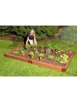 Classic Sienna Composite Raised Bed, 5-1/2" High With 2" Boards -Garden Supplies Shop 8588260 01v