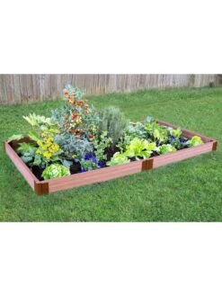 Classic Sienna Composite Raised Bed, 5-1/2" High With 2" Boards -Garden Supplies Shop 8588260 02v