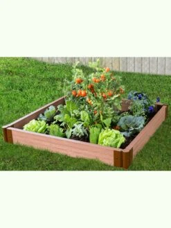 Classic Sienna Composite Raised Bed, 5-1/2" High With 2" Boards -Garden Supplies Shop 8588270 02v