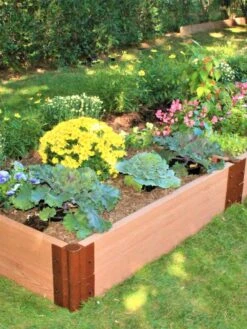Classic Sienna Composite Raised Bed, 11" High With 2" Board -Garden Supplies Shop 8588283 01V tif