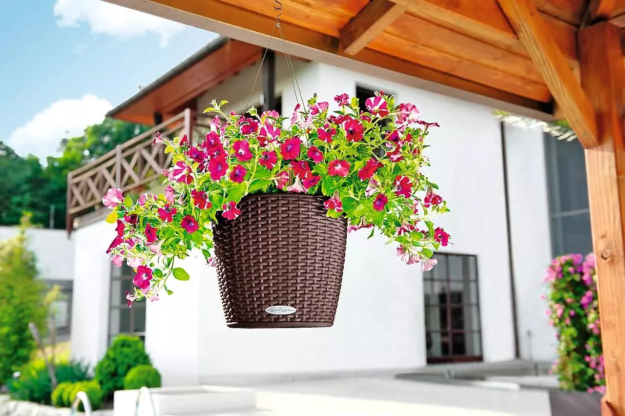 Lechuza® Nido Cottage Wicker Hanging Planter 3 Lechuza® Nido Cottage Wicker Hanging Planter