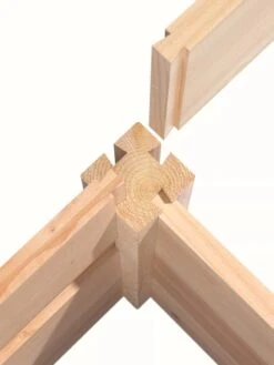 Cedar Raised Garden Bed, 4' X 4' X 6" -Garden Supplies Shop 8591724 07V tif