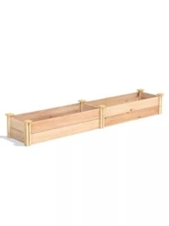 Premium Cedar Raised Garden Bed, 16" X 96" -Garden Supplies Shop 8593873 03V