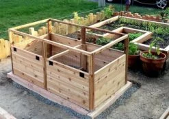 OLT Raised Cedar Garden Bed, 3' X 6' -Garden Supplies Shop 8594002 05V tif