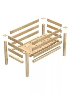 Elevated Cedar Garden Bed, 2' X 4' X 31" 12 Elevated Cedar Garden Bed, 2' X 4' X 31" -Garden Supplies Shop 8596147 09V 3 4