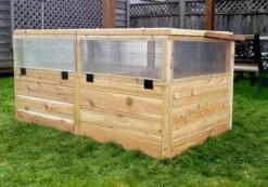 Garden In A Box Cedar Raised Bed With Greenhouse, 3' X 6' -Garden Supplies Shop 8597082 05V tif