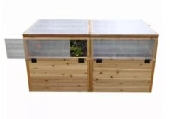Garden In A Box Cedar Raised Bed With Greenhouse, 3' X 6' -Garden Supplies Shop 8597082 06V tif