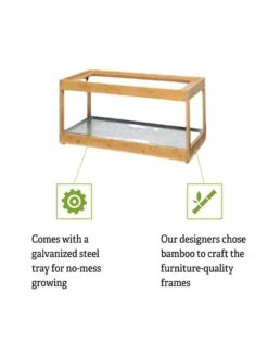 Low Bamboo LED Grow Light Garden -Garden Supplies Shop 8597720 5