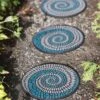 Swirl Stepping Stone -Garden Supplies Shop 8598248 8030 mosiac swirl recycked rubber tepping stone tif