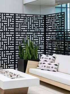 Veradek 3-Panel Privacy Screen Set, Blocks -Garden Supplies Shop 8599185 09V tif