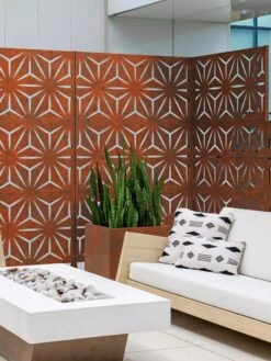 Veradek 3-Panel Privacy Screen Set, Star -Garden Supplies Shop 8599205 06V tif