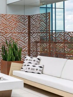 Veradek 2-Panel Privacy Screen Set, Flowleaf -Garden Supplies Shop 8599212 06V tif