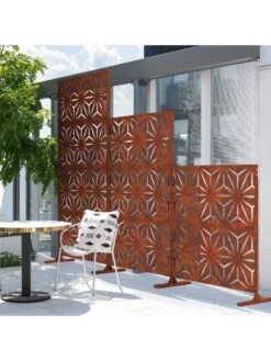 Veradek 2-Panel Privacy Screen Set, Star -Garden Supplies Shop 8599214 04v