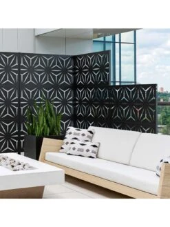 Veradek 2-Panel Privacy Screen Set, Star -Garden Supplies Shop 8599214 10v