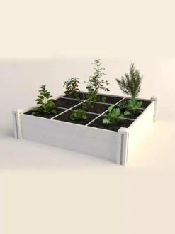 Raised Garden Bed With Grow Grid, 4' X 4' -Garden Supplies Shop 8599291 02V