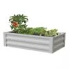 Powder-Coated Metal Raised Garden Bed, 24" X 48" -Garden Supplies Shop 8599393 05V powder coated metal raised garden bed 24x51 white
