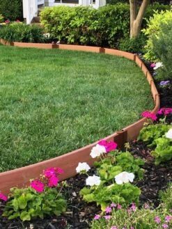 Curved Composite Landscape Edging Kit With 1" Boards -Garden Supplies Shop 8599404 03V tif