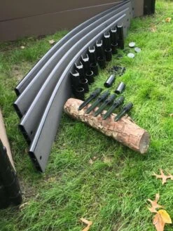 Curved Composite Landscape Edging Kit With 1" Boards -Garden Supplies Shop 8599404 16V tif