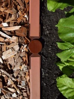 Straight Landscape Edging Kit With 2" Boards -Garden Supplies Shop 8599408 03V tif