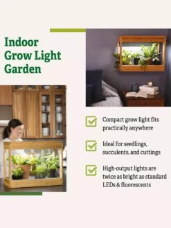 Bamboo Mini LED Grow Light Garden -Garden Supplies Shop 8599624 04
