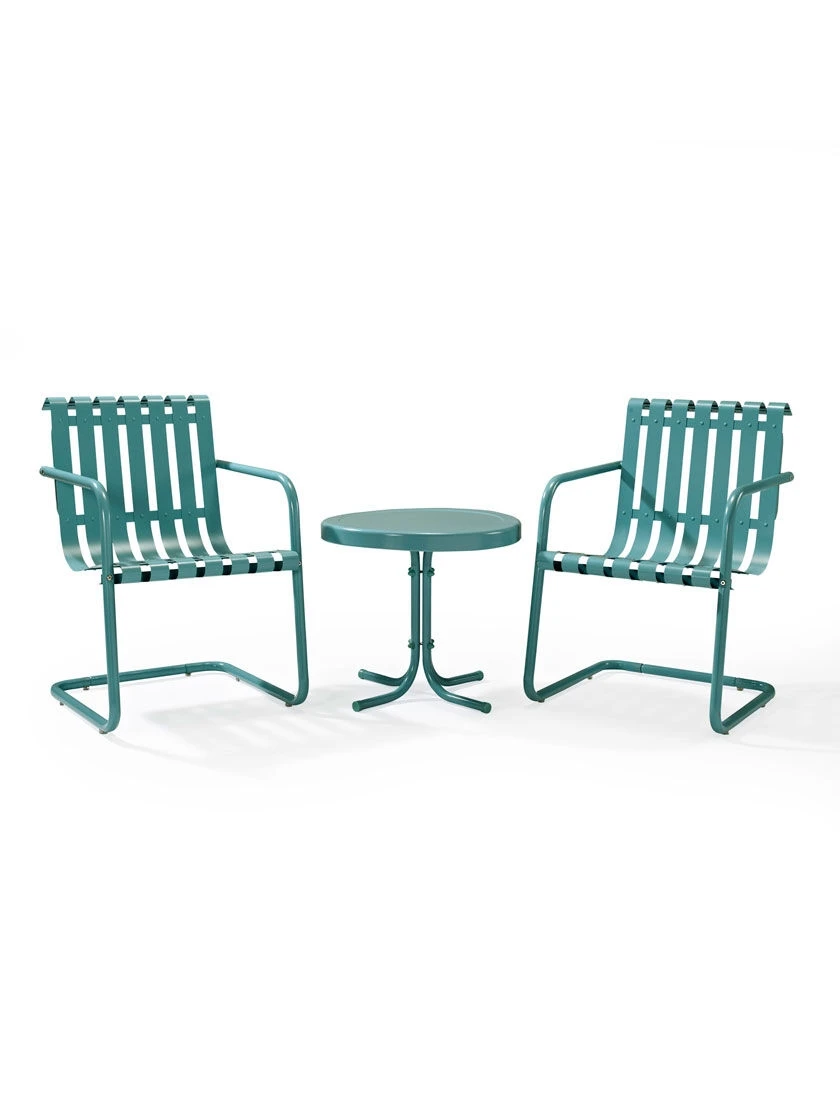 Crosley Gracie 3-Piece Metal Outdoor Seating Set 5 Crosley Gracie 3-Piece Metal Outdoor Seating Set - Image 3