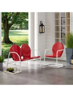 Crosley Griffith Loveseat & Chair Outdoor Seating Set 9 Crosley Griffith Loveseat & Chair Outdoor Seating Set -Garden Supplies Shop 8599634 03v