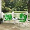 Crosley Griffith Loveseat, 2 Chairs & Side Table Outdoor Seating Set -Garden Supplies Shop 8599639 02v crosley griffith loveseat 2 chairs and side table