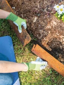 Corten Steel Edging 5" H, Set Of 3 -Garden Supplies Shop 8599845 0253 tif