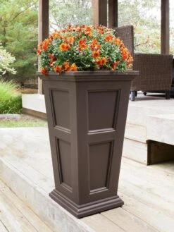 Fairfield Self-Watering Tall Patio Planters, 34” -Garden Supplies Shop 8600109 03V tif