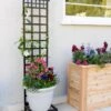 Mission-Style Planter Stand With Trellis -Garden Supplies Shop 8600111 19900 tif