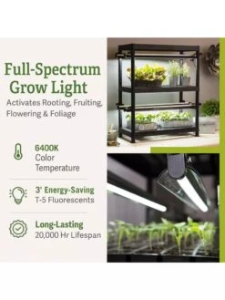 Stack-n-Grow Lights - 2-Tier System -Garden Supplies Shop 8608905 2