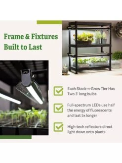 LED Stack-n-Grow Lights - 2-Tier System -Garden Supplies Shop 8608906 7