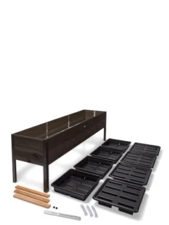 Self-Watering Eco-Stained Elevated Planter Box, 2' X 8' -Garden Supplies Shop 8608967 4297 tif