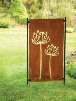 Queen Anne's Lace Corten Steel Screen -Garden Supplies Shop 8609526 00526 tif