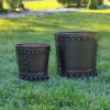 Riveted Planters, Set Of 2 -Garden Supplies Shop 8610032 02v riveted metal planters set of 2