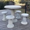 Patio Set, Round Table & 4 Stools -Garden Supplies Shop 8610576 01v exaco trading round patio table set with 4 stools