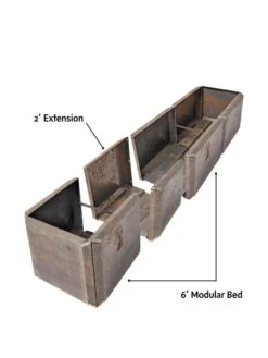 Corten Steel Modular Raised Bed, 2'x6' -Garden Supplies Shop 8610701 4010 tif