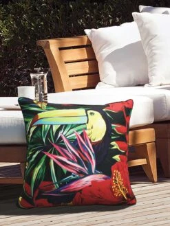 Outdoor Decor™ Floor Pillows, 24" X 24" -Garden Supplies Shop 8611118 105v trfl outdoor floor deco pillow 24x24 tropical flowers