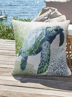Outdoor Decor™ Floor Pillows, 24" X 24" -Garden Supplies Shop 8611118 115v trtl outdoor floor deco pillow 24x24 sea turtle
