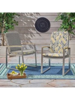 Outdoor Decor™ Seat Pad High Back Cushions, 20" X 45" -Garden Supplies Shop 8611125 108v ctlv outdoor seat pad high back cushions 20x45 citrus leaves