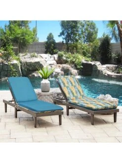 Outdoor Decor™ Chaise Lounge Cushions, 22" X 73" 17 Outdoor Decor™ Chaise Lounge Cushions, 22" X 73" -Garden Supplies Shop 8611127 200v aqua outdoor chaise lounge cushion 22x73 turqoise flowers