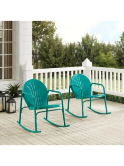 Crosley Griffith 2-piece Outdoor Rocking Chair Set -Garden Supplies Shop 8611577 tu 28v