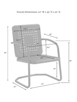 Crosley Bates 3-piece Outdoor Dining Chair Set 22 Crosley Bates 3-piece Outdoor Dining Chair Set -Garden Supplies Shop 8611583 09v
