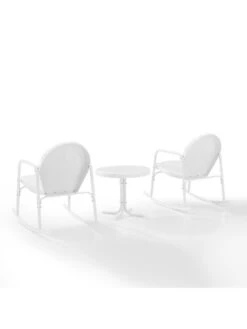Crosley Griffith 3-piece Outdoor Rocking Chair Set 28 Crosley Griffith 3-piece Outdoor Rocking Chair Set -Garden Supplies Shop 8611588 wt 40v